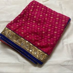 Bra so saree with gotta Patti border